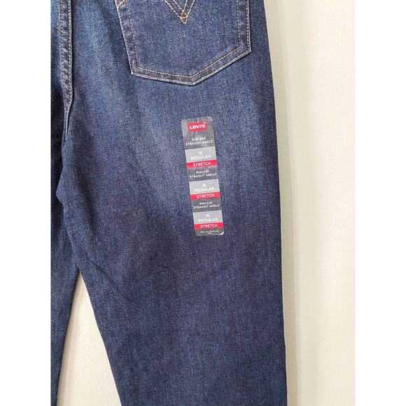 Levi's NEW Ribcage Teen  Jeans, Straight Ankle Dark Wash - Picture 5 of 10